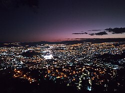Central district night skyline