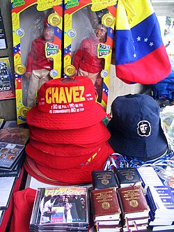 Bolivarian memorabilia for sale in Venezuela, 2006