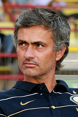 José Mourinho, winner of the first treble in Italian history in the 2009–10 season