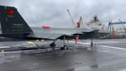 Baykar Kızılelma UCAV on TCG Anadolu