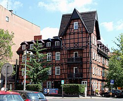 Timber-frame house in central Poznań, Poland