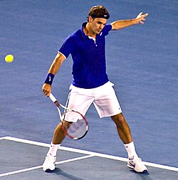 Federer in the finals of Australian Open 2009.