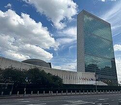 The UN headquarters in 2024