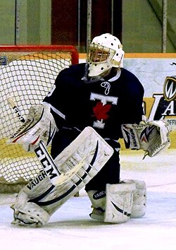 The Varsity Blues goalie in 2014