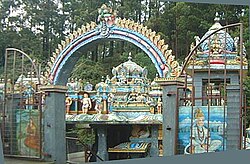 A temple to Hanuman near Nuwara Eliya