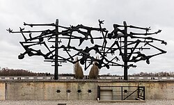 Memorial sculpture by Nandor Glid erected in 1968