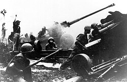 PAVN artillery bombards ARVN positions near Kon Tum. 1972.