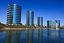 Oracle Corporation's former headquarters in Redwood Shores, California