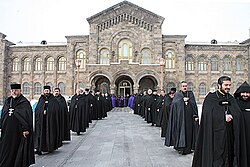 Procession of Armenian priests.