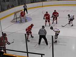 Men's hockey road playoff game vs. Windsor Lancers February 16, 2012.