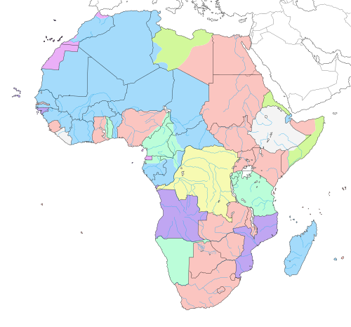 European claims in Africa, 1913. Today's boundaries, which are largely a legacy of the colonial era, are shown. Belgium Germany Spain France Great Britain Italy Portugal Independent (Liberia and Ethiopia)