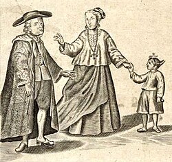 Mestizos as illustrated in the Carta Hydrographica y Chorographica de las Yslas Filipinas, 1734.