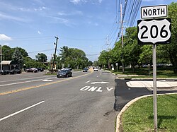 U.S. Route 206 and County Route 533 in Montgomery Township