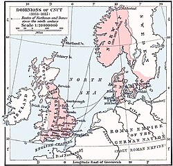 The dominions of Cnut (1014–1035)