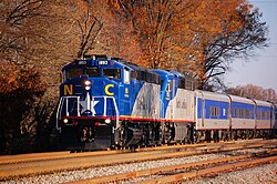State-owned Piedmont train in High Point