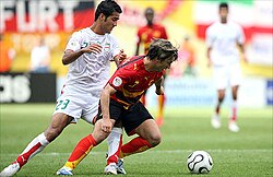 Iran versus Angola during the 2006 FIFA World Cup.