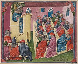 14th-century image of a university lecture