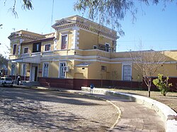 Front of the General Belgrano Railway train station.
