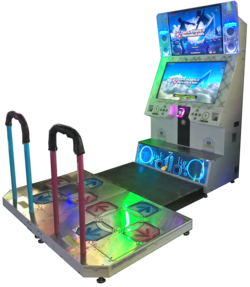 A Dance Dance Revolution arcade machine