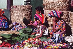 Modern Maya people in Sololá, Guatemala
