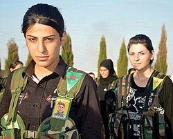 YPG's female units were fighting against ISIS in Syria