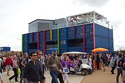 The BBC One and BBC Three 2012 Summer Olympics studios at the Olympic Park