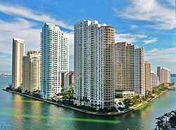 Brickell Key in Miami