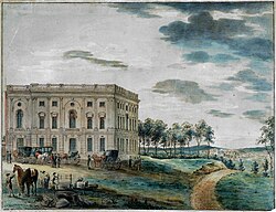 The North Wing upon completion in 1800