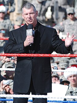 Vince McMahon, the owner of WWE (formerly World Wrestling Federation)