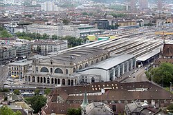 Zurich's main railway station, Switzerland's busiest railway station