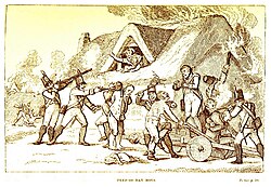 An illustration of the anti-Catholic Peep o' Day Boys association