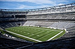 MetLife Stadium in East Rutherford, New Jersey, home to the New York Giants and New York Jets, was the most expensive stadium ever built,[267] at approximately $1.6 billion.[268]