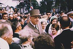 Charles De Gaulle, (1890–1970), on the occasion of Expo 1967, Chemin du Roy, Sainte-Anne-de-la-Pérade