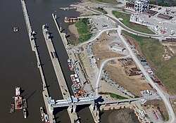 Olmsted Locks and Dam on the Ohio River in Olmsted, Illinois, was under construction for over 20 years under the U.S. Army Corps of Engineers' watch; it opened in 2018.