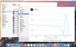 The Server app running on OS X Yosemite