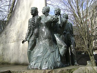 Monument to the liberals of the 19th century in Agra del Orzán neighborhood, La Coruña, Galicia (Spain)