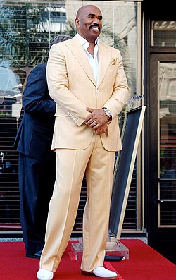 Harvey receiving his star on the Hollywood Walk of Fame in 2013