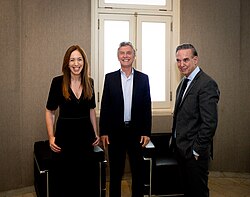Macri, Vidal and the new member, Pichetto