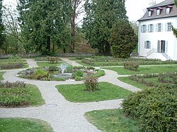 Baroque rose garden with Kleines Schlössle
