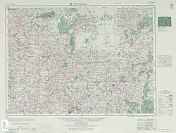Map including Kunming (labeled as K'UN-MING (YÜNNANFU) 昆明) (AMS, 1954)