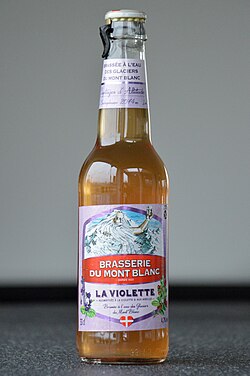 French violet-flavored beer