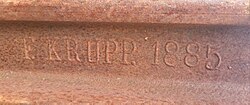 F. Krupp 1885 railway steel