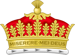 Heraldic representation of a King of Arms's crown