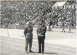 Army Chief Habis Majali and Prime Minister Wasfi Tal during a military parade in 1970, two widely acclaimed national figures