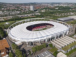 MHPArena in Stuttgart, one of the largest stadiums in Germany