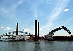 U.S. Army Corps of Engineers-chartered dredge Tauracavor in New York Harbor