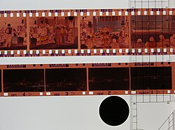 35mm film (top) and APS film (bottom).