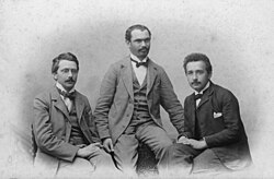 The Olympia Academy founders: Conrad Habicht, Maurice Solovine and Albert Einstein