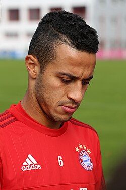 Thiago at a training session in 2015