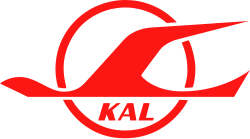 Korean Air Lines logo from 1969 to 1984.